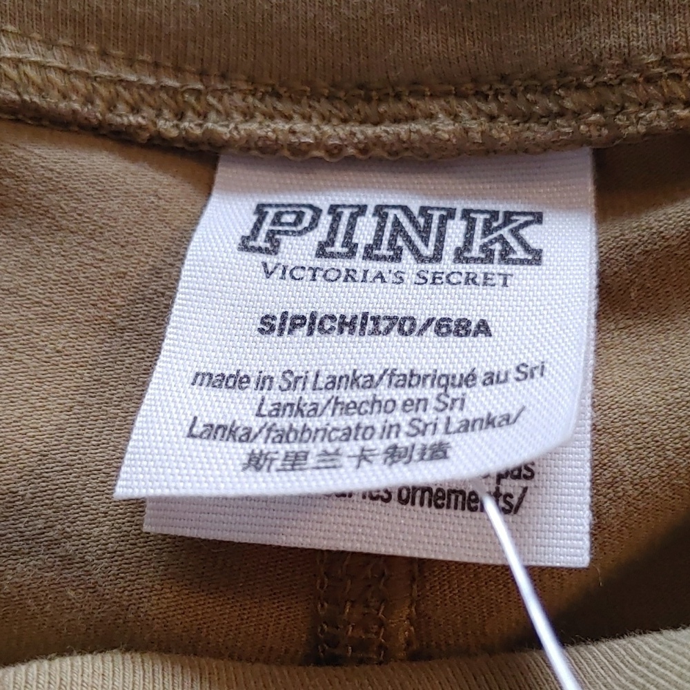 NWT Victorias Secret Criss Cross Khaki Green Flare Yoga Pant Size Small - Picture 8 of 11